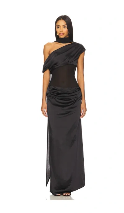 Lpa Gaia Gown In Black