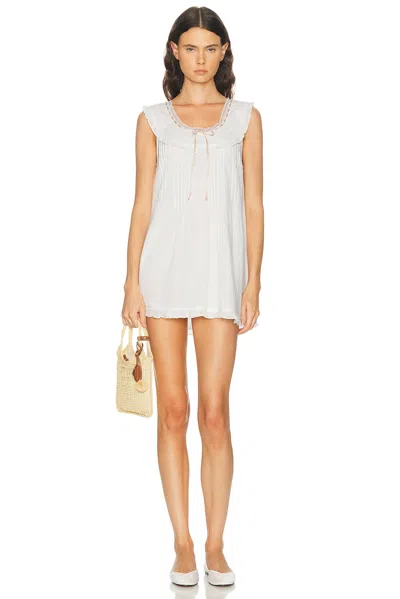 Lpa Georgie Mini Dress In Cream