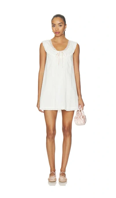 Lpa Georgie Mini Dress In Cream