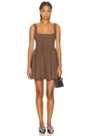 Lpa Giovanna Mini Dress In Brown