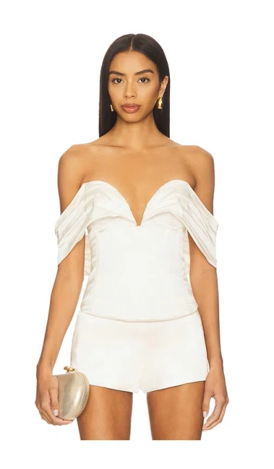 Lpa Ilaria Corset Top In White