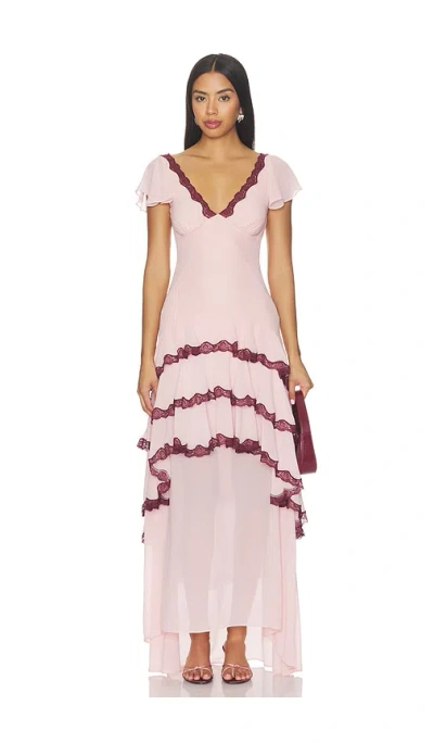 Lpa Janelle Maxi Dress In Blush Pink
