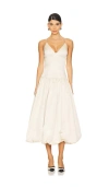 Lpa Kaia Midi Dress In Beige