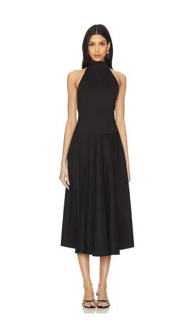 Lpa Kara Halter Dress In Black