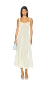 Lpa Kate Midi Dress In Gold
