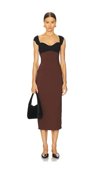 Lpa Kenley Dress In 브라운 & 블랙