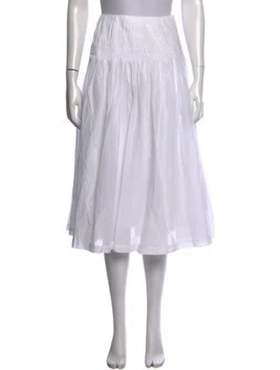 Pre-owned Lpa Knee-length Skirt In White