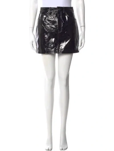Pre-owned Lpa Leather Mini Skirt W/ Tags In Black