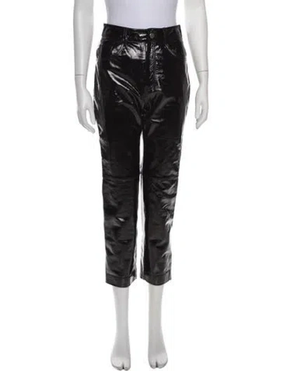 Pre-owned Lpa Leather Straight Leg Pants W/ Tags In Black