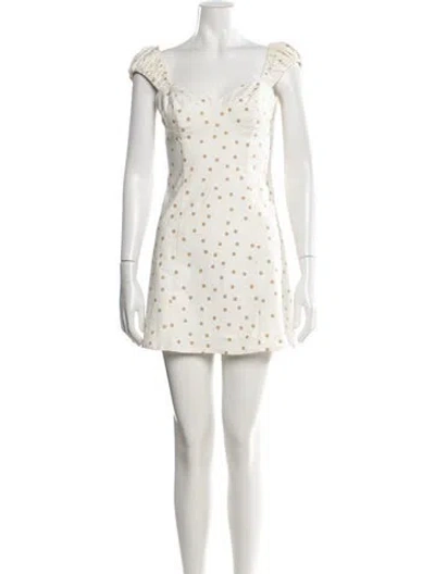 Pre-owned Lpa Linen Mini Dress In Neutrals