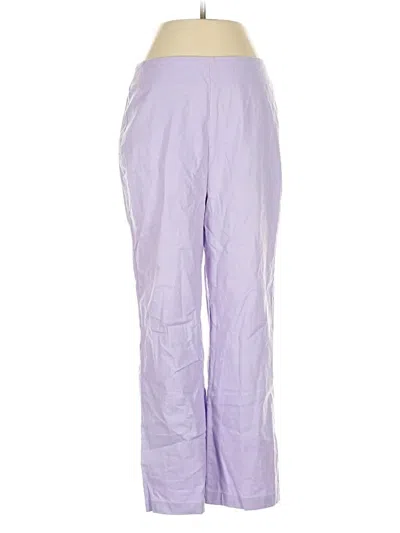 Pre-owned Lpa Linen Pants In Purple