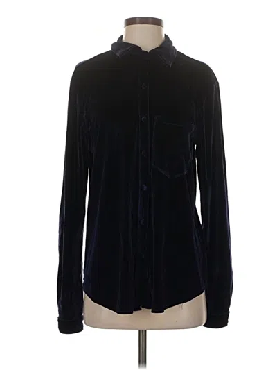 Pre-owned Lpa Long Sleeve Blouse In Black