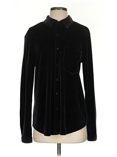 Pre-owned Lpa Long Sleeve Blouse In Black