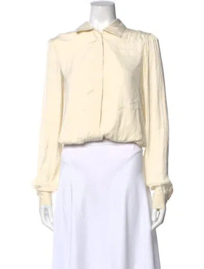 Pre-owned Lpa Long Sleeve Blouse W/ Tags In Neutral