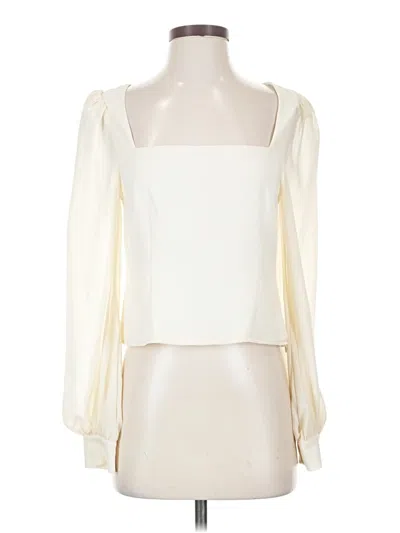 Pre-owned Lpa Long Sleeve Blouse In White