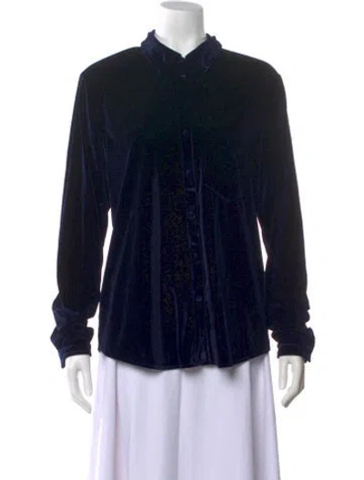 Pre-owned Lpa Long Sleeve Button-up Top In Black