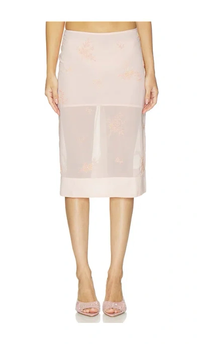 Lpa Marisel Midi Skirt In White
