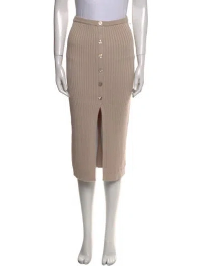Pre-owned Lpa Midi Length Skirt In Neutral