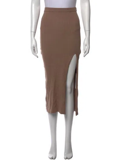 Pre-owned Lpa Midi Length Skirt In Neutrals