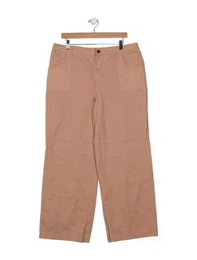 Pre-owned Lpa Mid-rise Wide Leg Jeans In Pink