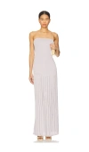 Lpa Mikayla Strapless Maxi In Purple