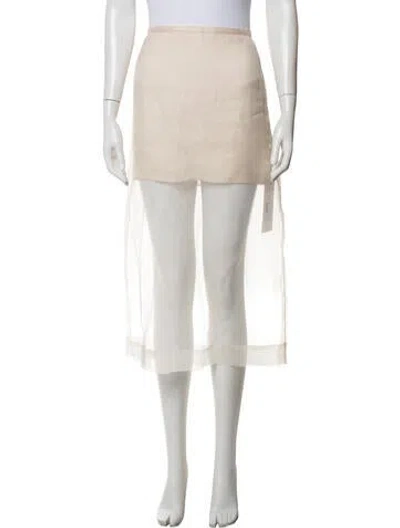 Pre-owned Lpa Mini Skirt In Neutrals