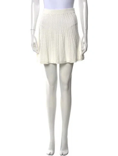 Pre-owned Lpa Mini Skirt In White
