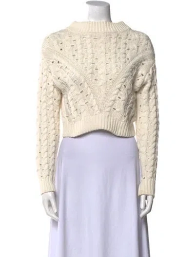 Pre-owned Lpa Mock Neck Sweater In Neutral