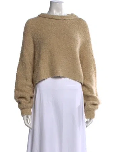Pre-owned Lpa Mock Neck Sweater In Neutral