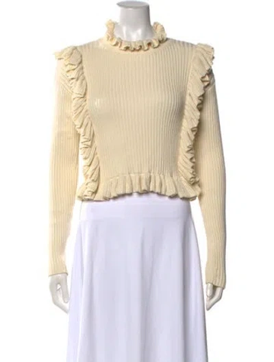 Pre-owned Lpa Mock Neck Sweater In Neutrals