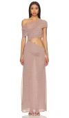 Lpa Mona Maxi Dress In 混凝土色