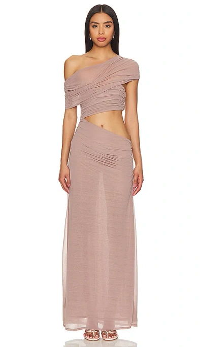 Lpa Mona Maxi Dress In Concrete