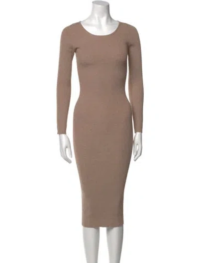Pre-owned Lpa Nylon Midi Length Dress In Neutral