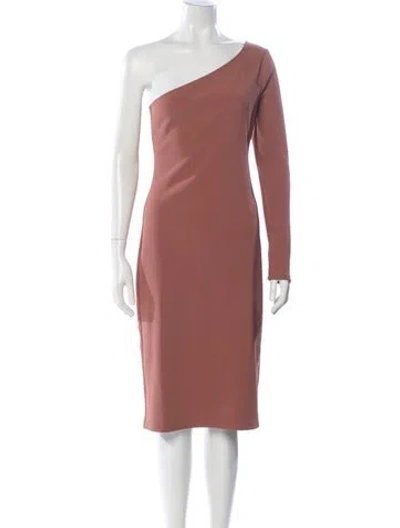 Pre-owned Lpa One-shoulder Mini Dress In Neutral