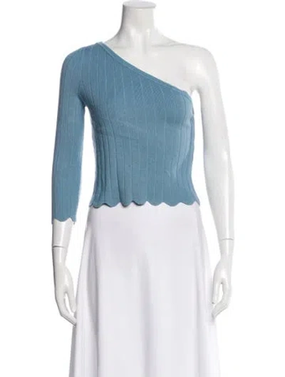 Pre-owned Lpa One-shoulder Three-quarter Sleeve Top In Multi