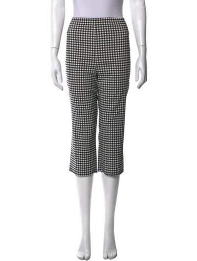 Pre-owned Lpa Plaid Print Straight Leg Pants In Multicolor