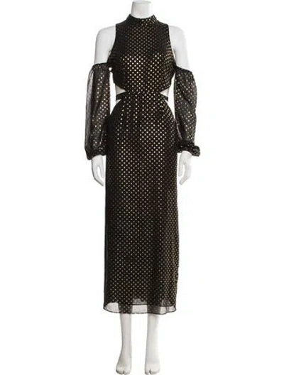 Pre-owned Lpa Polka Dot Print Long Dress In Multi