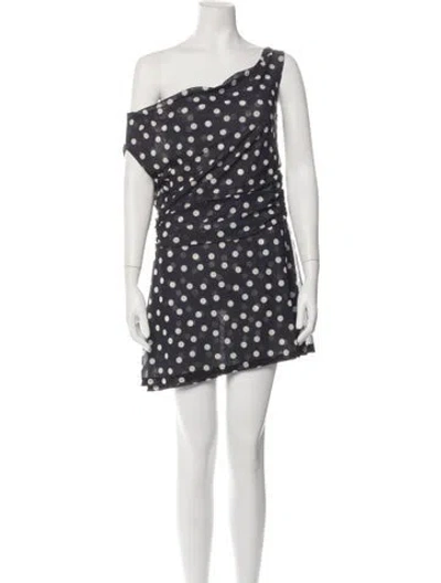 Pre-owned Lpa Polka Dot Print Mini Dress In Multicolor
