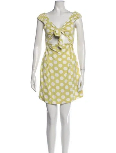 Pre-owned Lpa Polka Dot Print Mini Dress W/ Tags In Multi