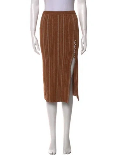 Pre-owned Lpa Printed Knee-length Skirt