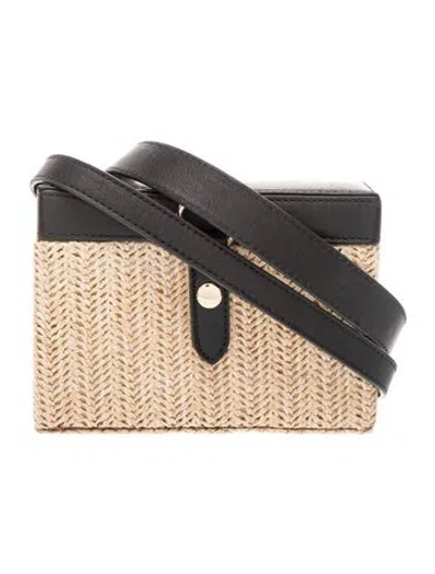 Pre-owned Lpa Raffia Messenger Bag In Neutral
