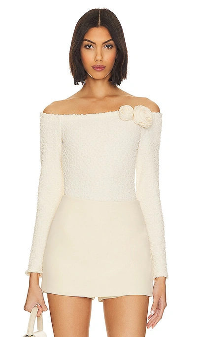 Lpa Romola Bodysuit In Cannoli Cream