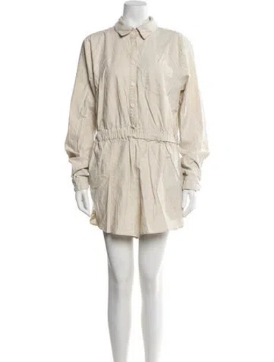 Pre-owned Lpa Romper In Neutral