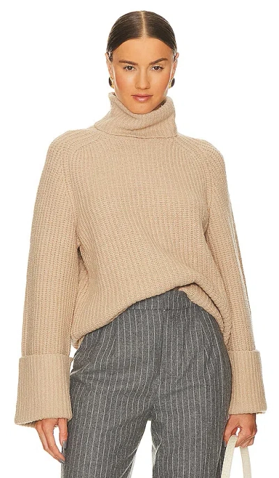 Lpa Sabri Turtleneck Sweater In Tan