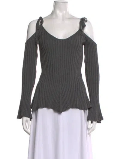 Pre-owned Lpa Scoop Neck Sweater In Gray