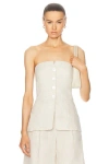 Lpa Seina Top In Natural Linen