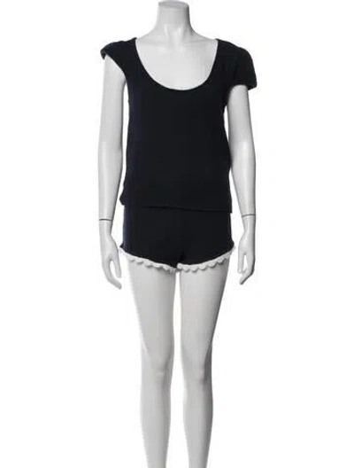 Pre-owned Lpa Short Set In Black