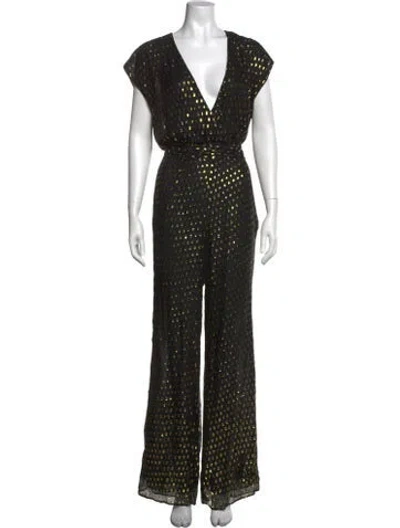 Pre-owned Lpa Silk Long Dress In Black
