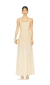 Lpa Simona Maxi Dress In Cream