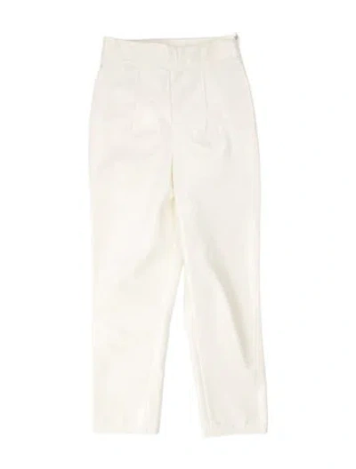 Pre-owned Lpa Skinny Leg Pants In White